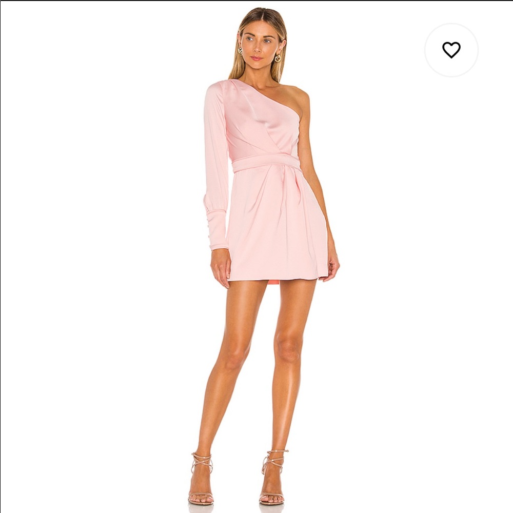 Revolve NBD Elijah Mini Dress in Ballet Pink